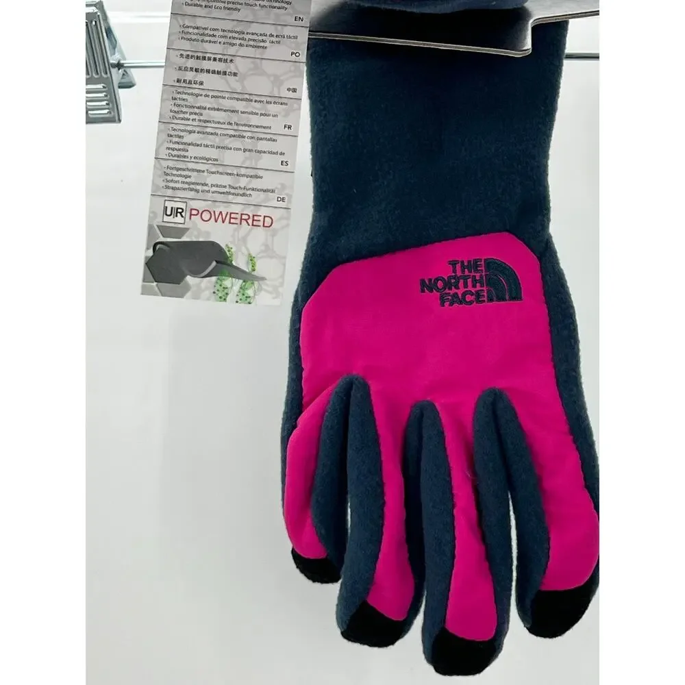 The North Face Women's Gloves Midweight Fleece Hot Pink Black Size Medium NWT